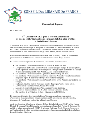2026-03-21 – COLIF – Concert Annonciation 2026 au profit de la CRL